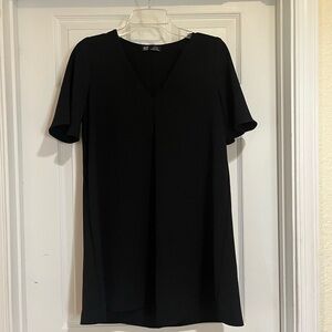 ZARA Black V-Neck Dress